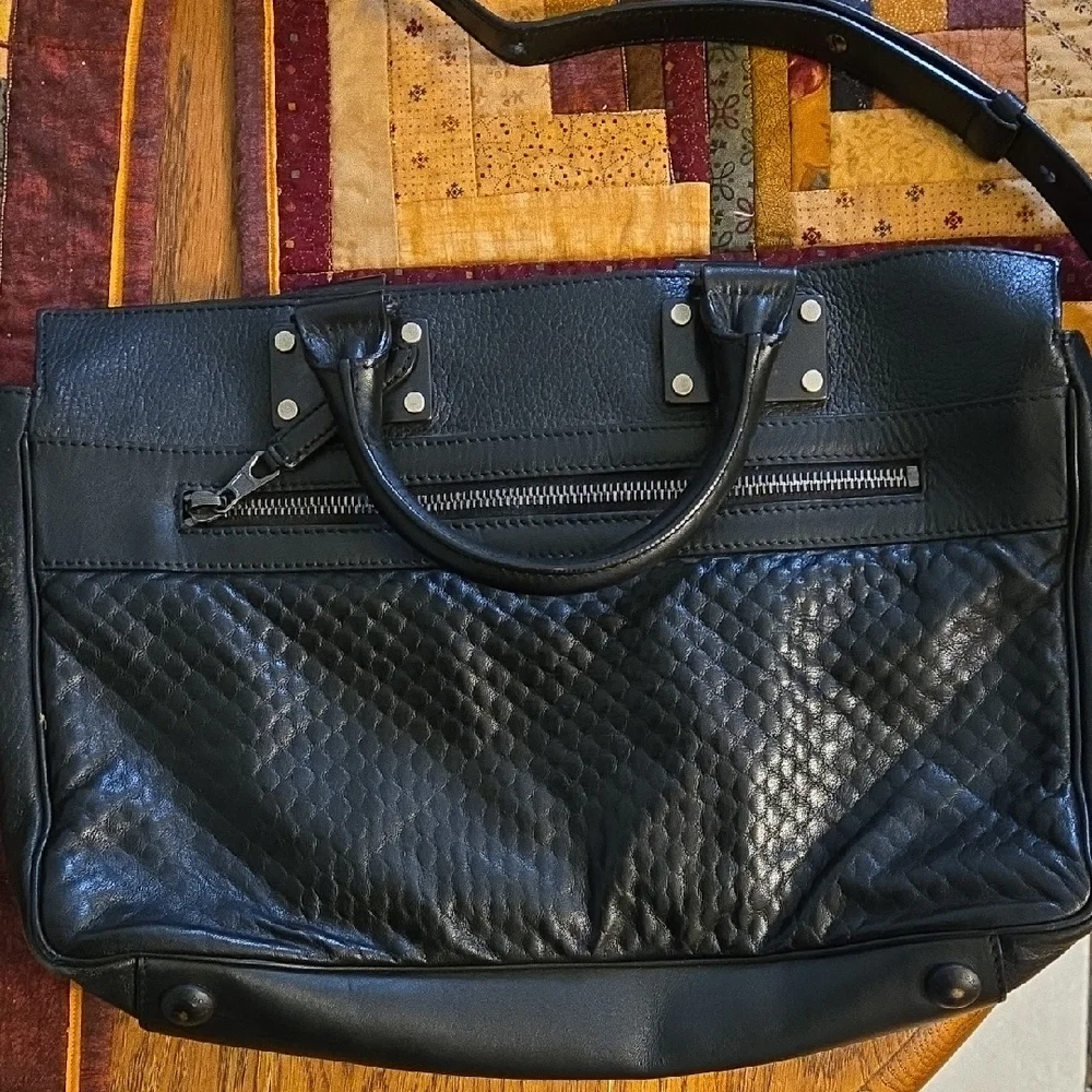 Authentic Rag & Bone Black Vintage Leather Women's Handbag - Picture 2 of 7